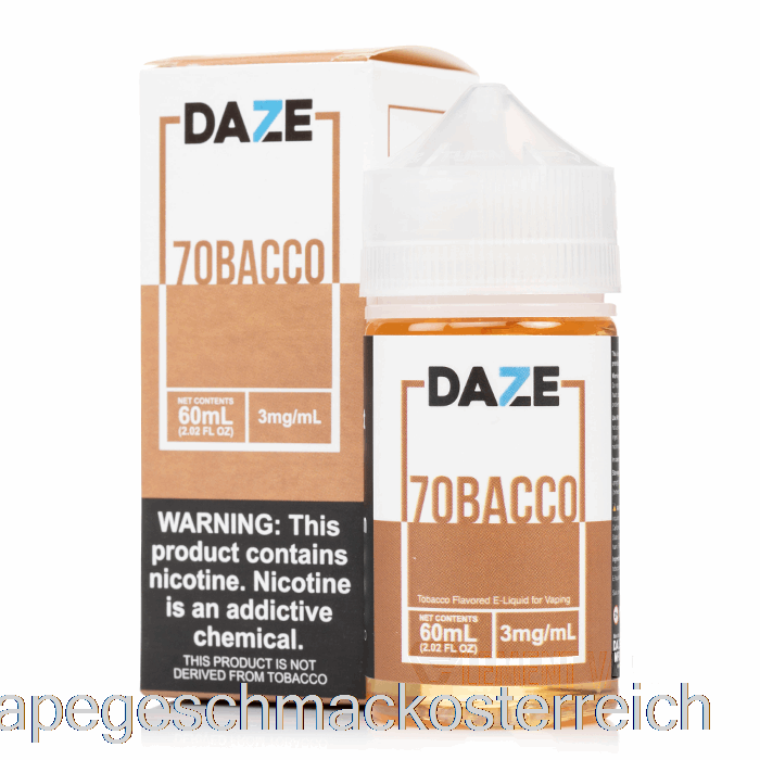 7obacco – 7 Daze E-Liquid – 60 Ml, 6 Mg Vape-Geschmack
